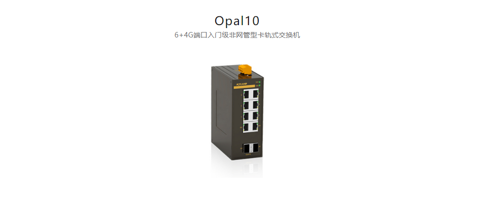  非網(wǎng)管型以太網(wǎng)交換機(jī)Opal10 6+4G端口入門級非網(wǎng)管型卡軌式交換機(jī)